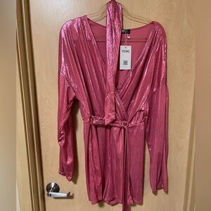 NWT | YOINS Metallic Pink Romper
